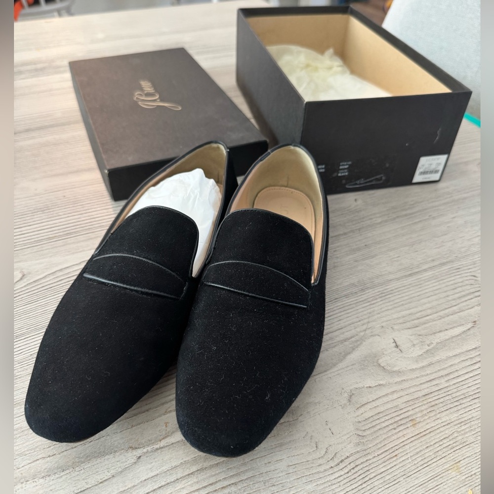 J Crew Georgie Suede Penny Loafers